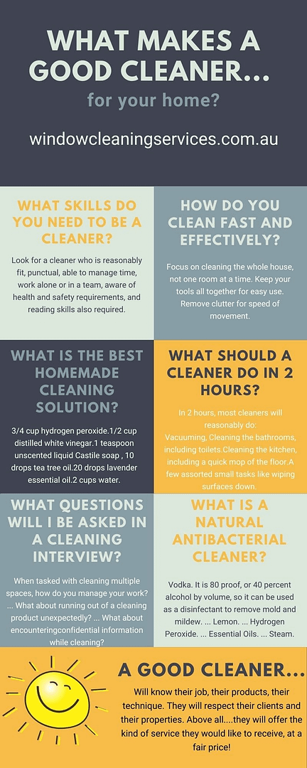 What Makes A Good Cleaner?