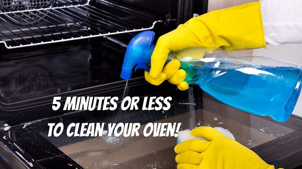 5 Minutes Or Less To Clean Your Oven!